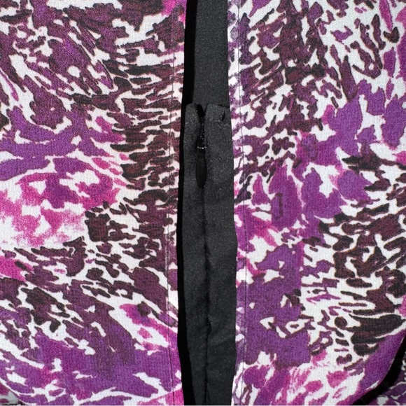 Express Purple Animal Print Ruched Sleeveless Mini Dress Size XXS NWT! - Picture 7 of 8